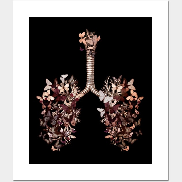 Lung Anatomy / Cancer Awareness 23 Wall Art by Collagedream